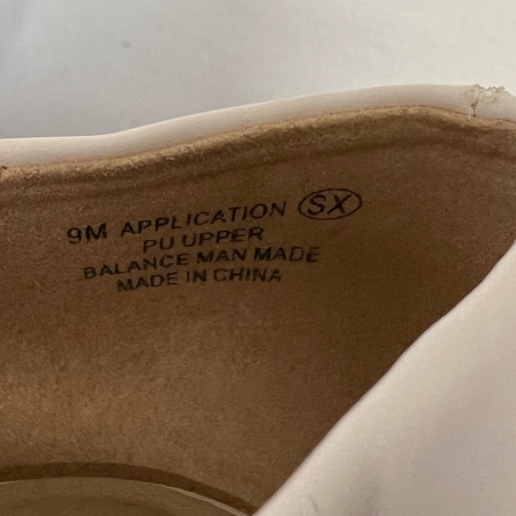 Aerosoles Application Bone Peep Toe Low Wedge Heels Size 9 - Picture 7 of 8